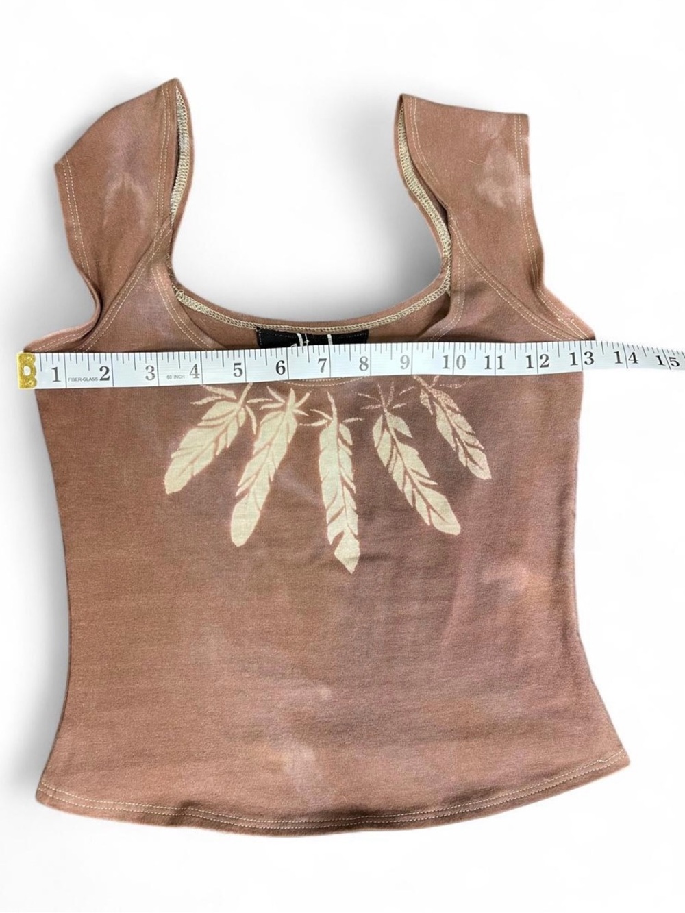 Zhinh by Zoë purple feather top, size xs - Picture 4 of 5